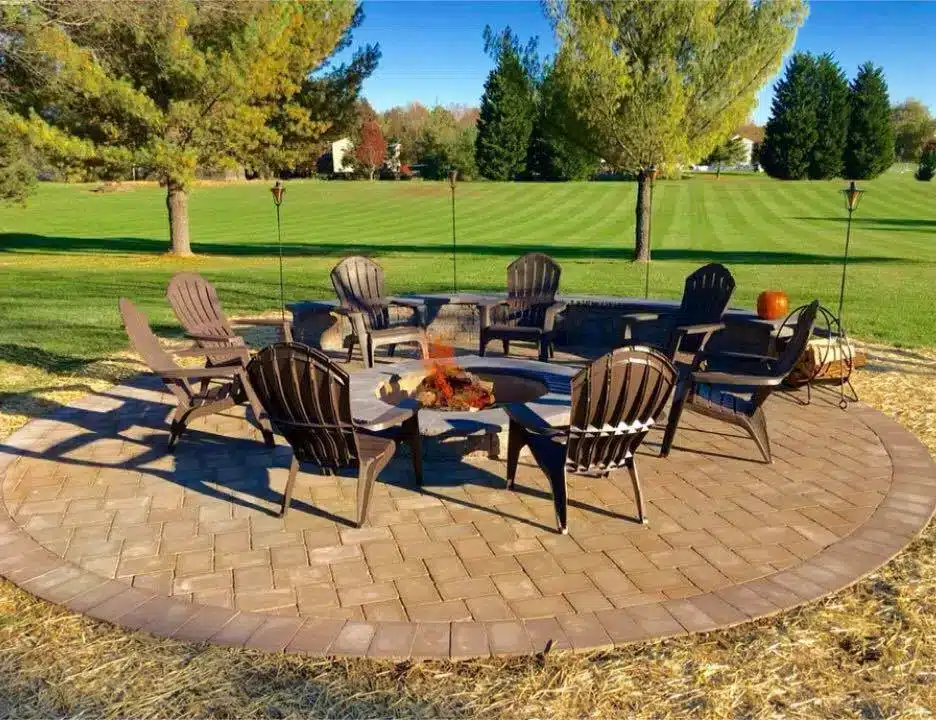 Outdoor fire features hardscaping services in maryland - hardscaping contractor near me