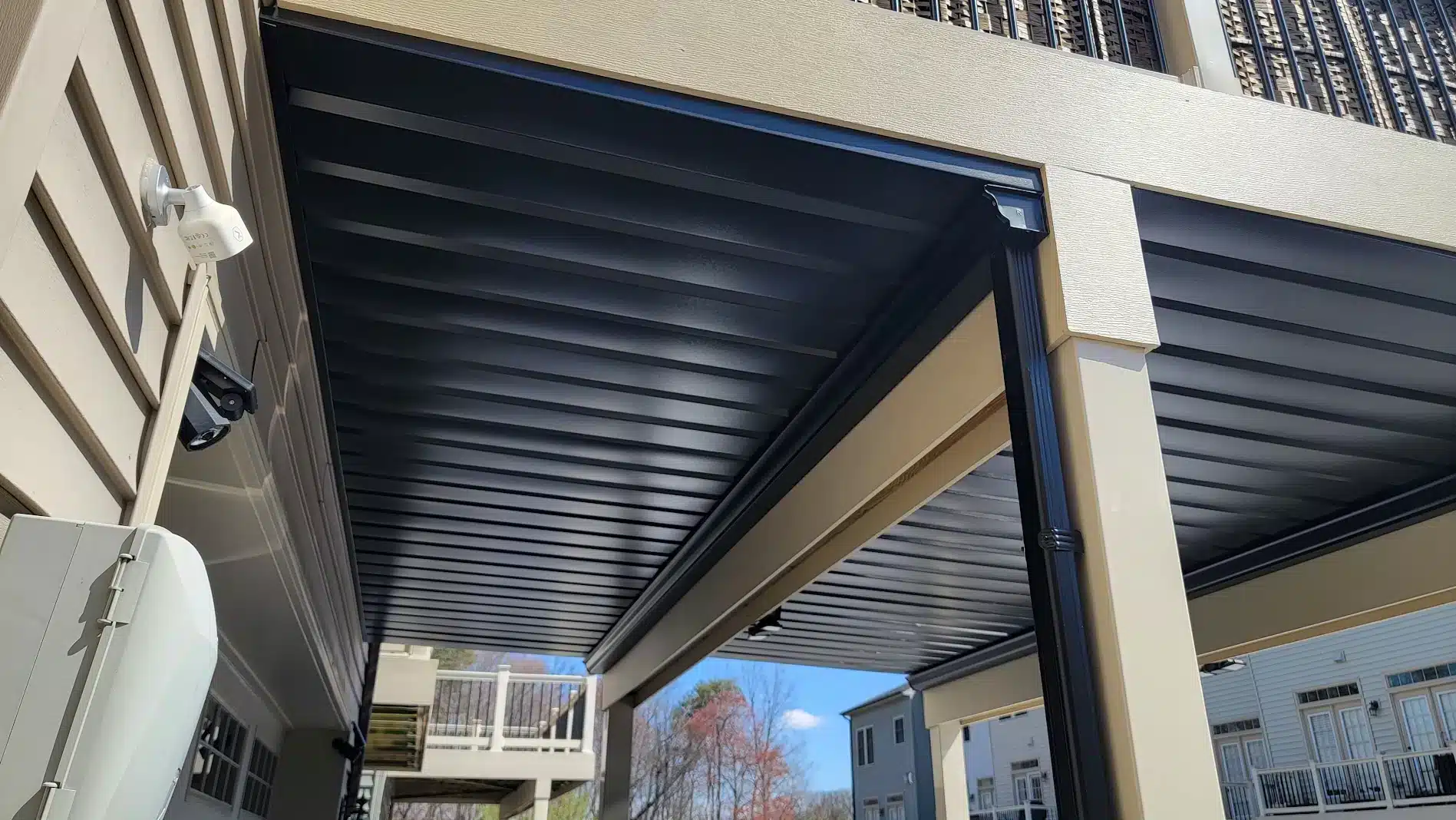 Finished underdeck ceiling as part of a water diversion system